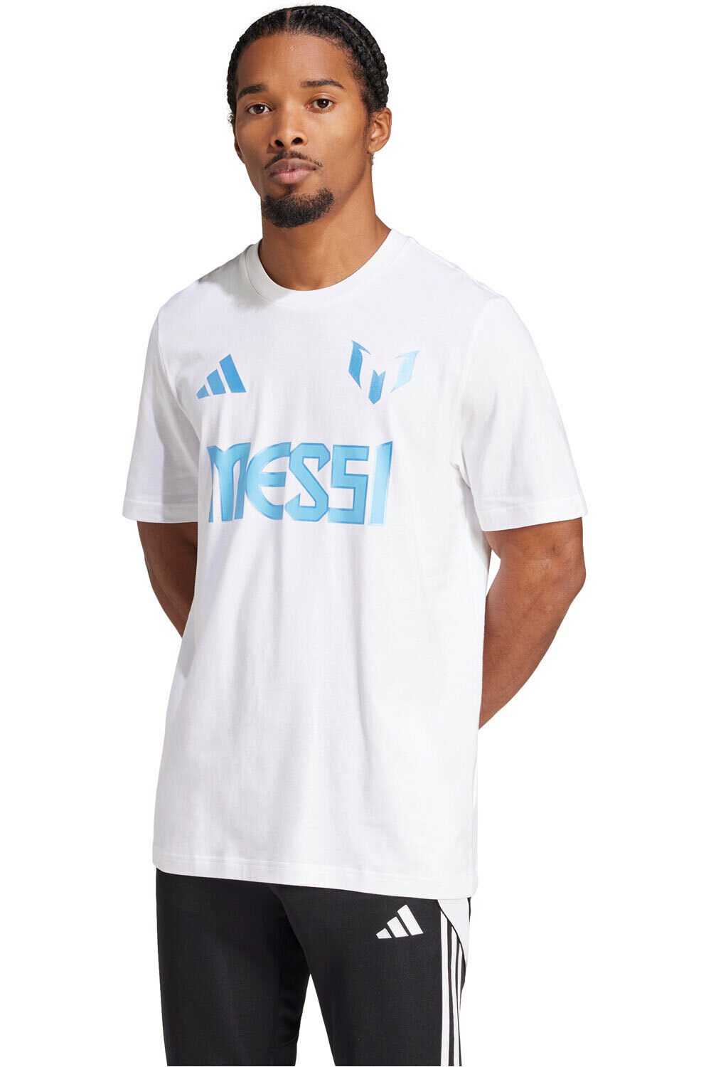 adidas camiseta de fútbol oficiales MESSI N&N G T vista frontal