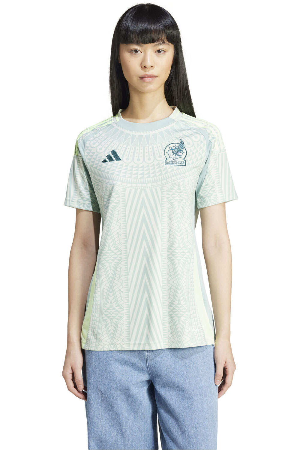 adidas camiseta de fútbol oficiales MEXICO 24 A JSY W vista frontal