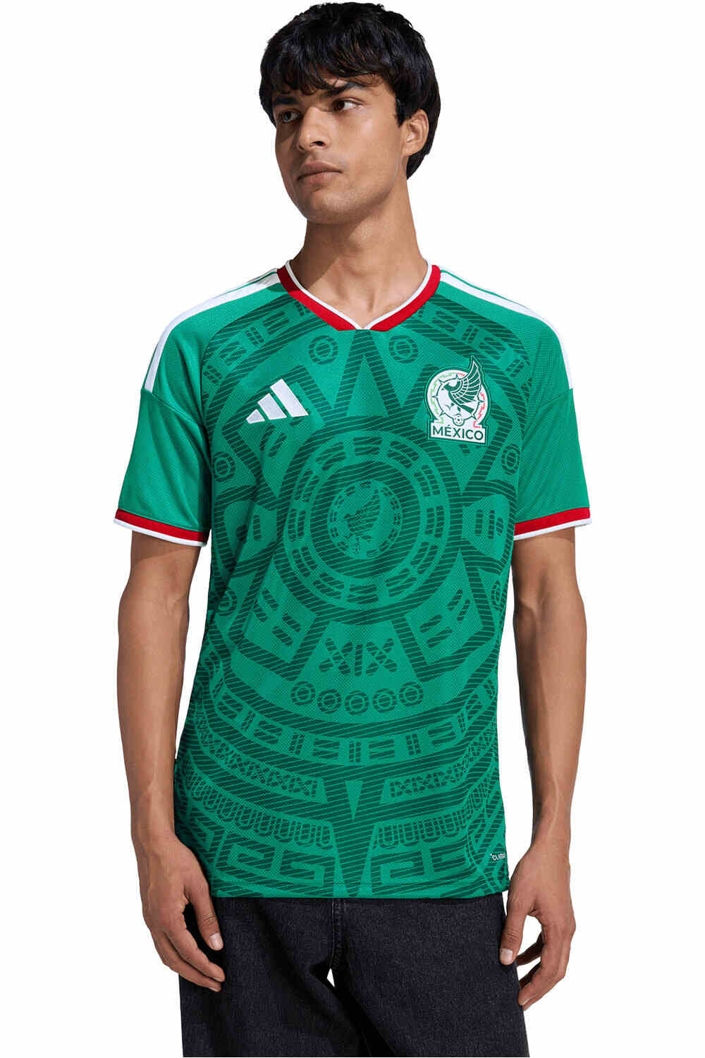 adidas camiseta de fútbol oficiales MEXICO 26 H JSY vista frontal
