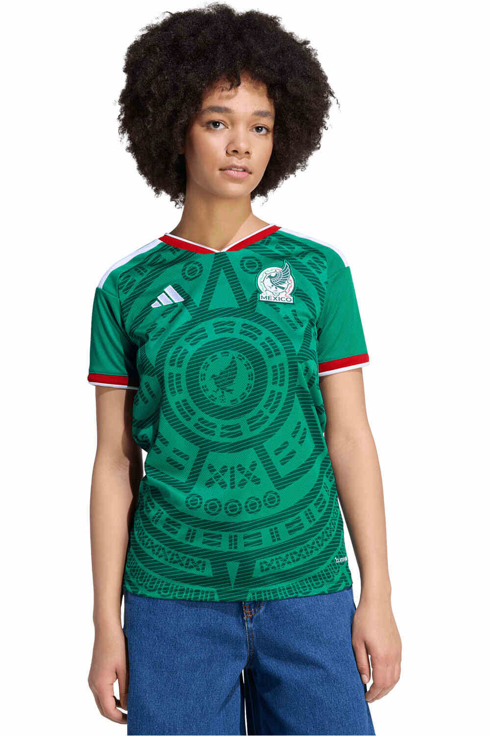 adidas camiseta de fútbol oficiales MEXICO 26 H JSY W D vista frontal