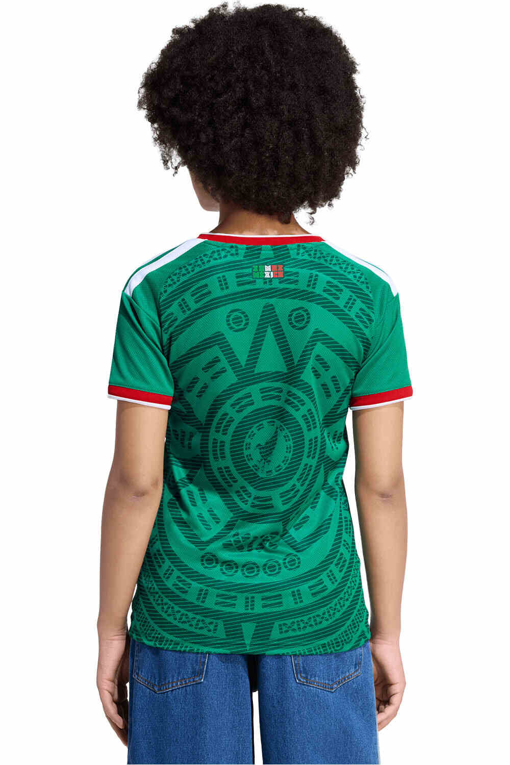 adidas camiseta de fútbol oficiales MEXICO 26 H JSY W D vista trasera