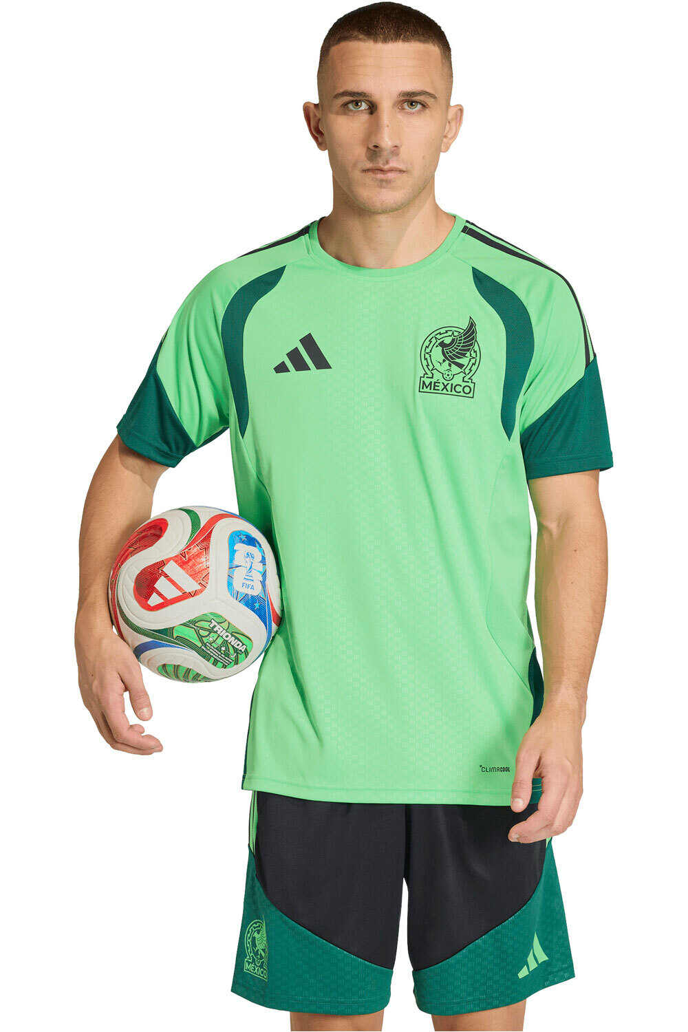 adidas camiseta de fútbol oficiales MEXICO 26 TR JSY vista frontal