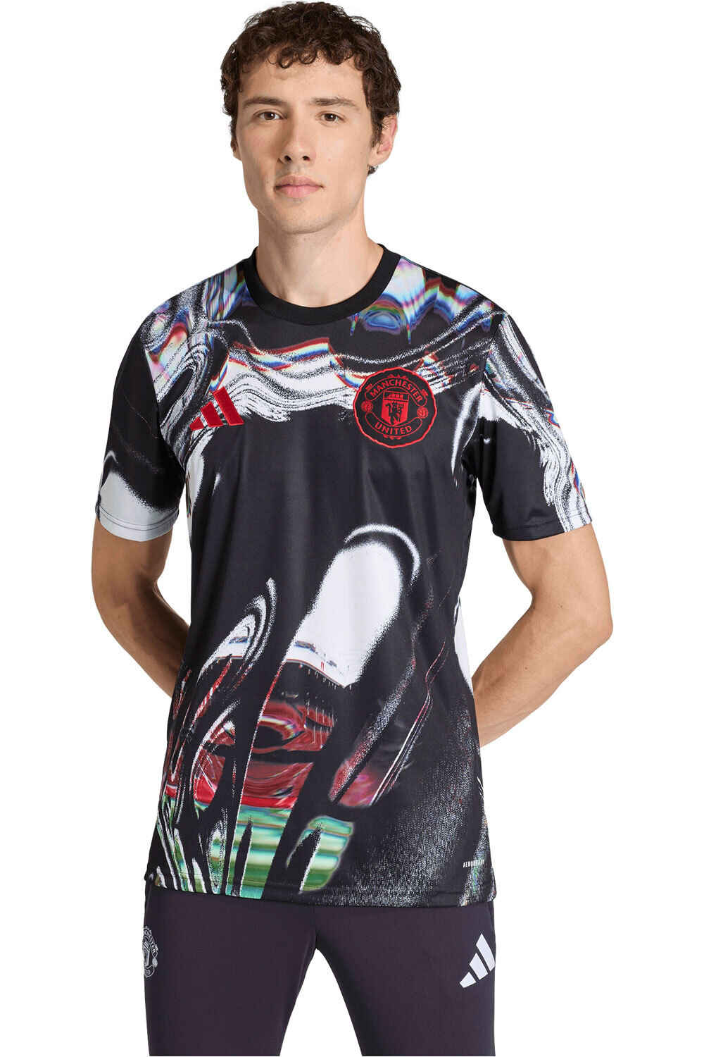 adidas camiseta de fútbol oficiales M.UNITED  26 PREMATCH vista frontal