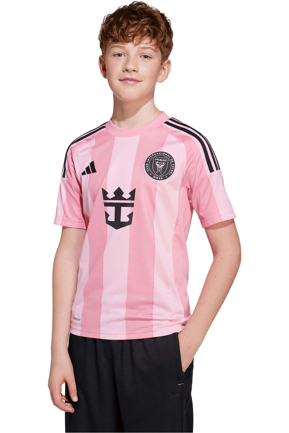 adidas camiseta de fútbol oficiales niño 1 EQUIPACIN INTER MIAMI CF 25/26 vista frontal