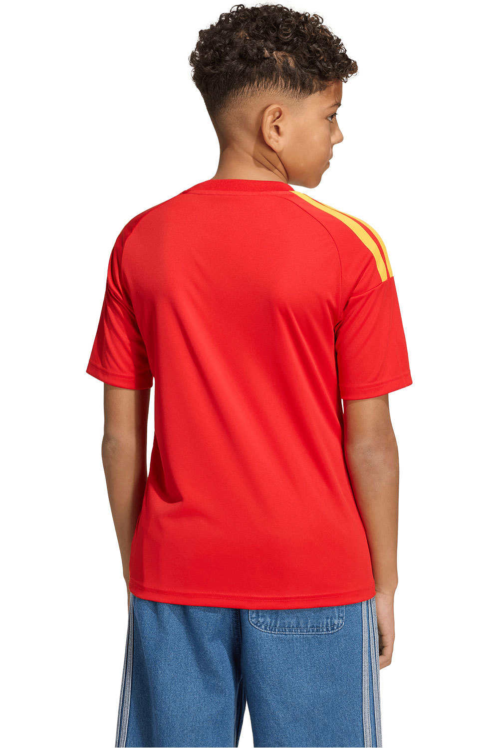 adidas camiseta de fútbol oficiales niño AFICIONADO BELGICA 26 1 EQUIPACION vista trasera