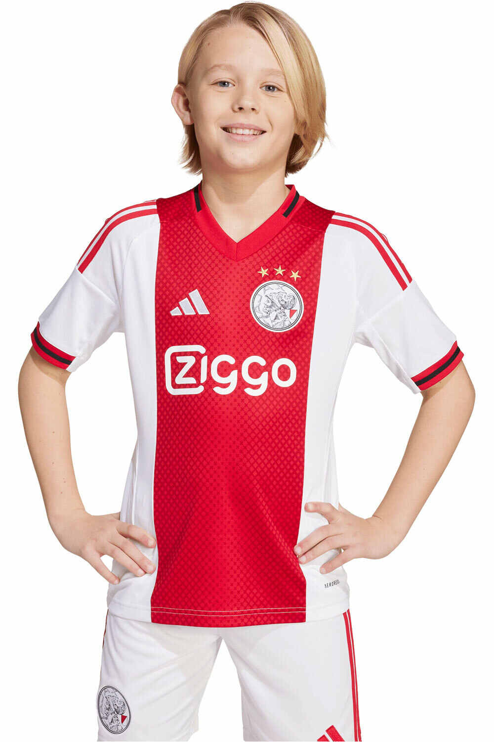adidas camiseta de fútbol oficiales niño AJAX 26 H JSY Y vista frontal