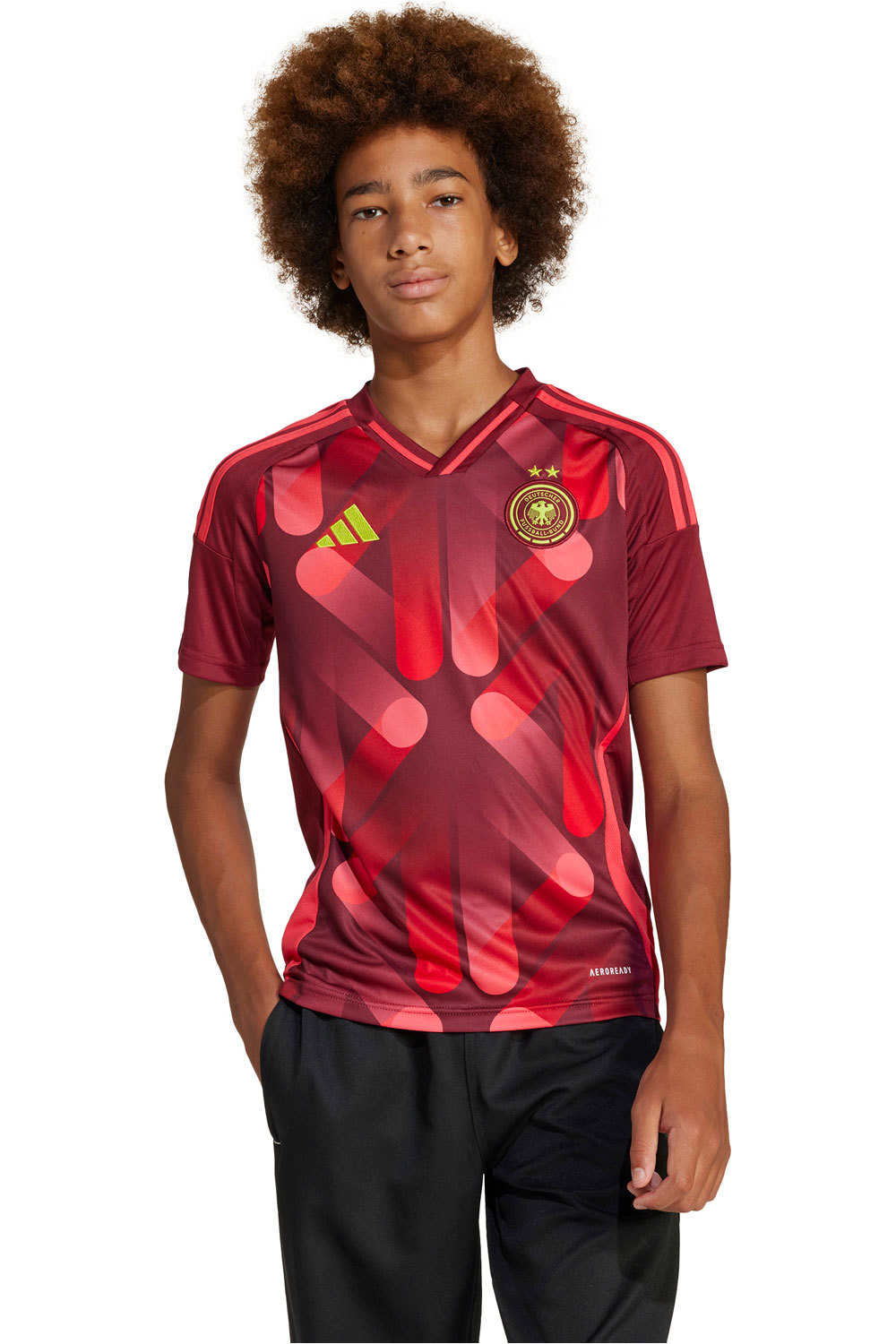 adidas camiseta de fútbol oficiales niño ALEMANIA 25 A JSY Y vista frontal