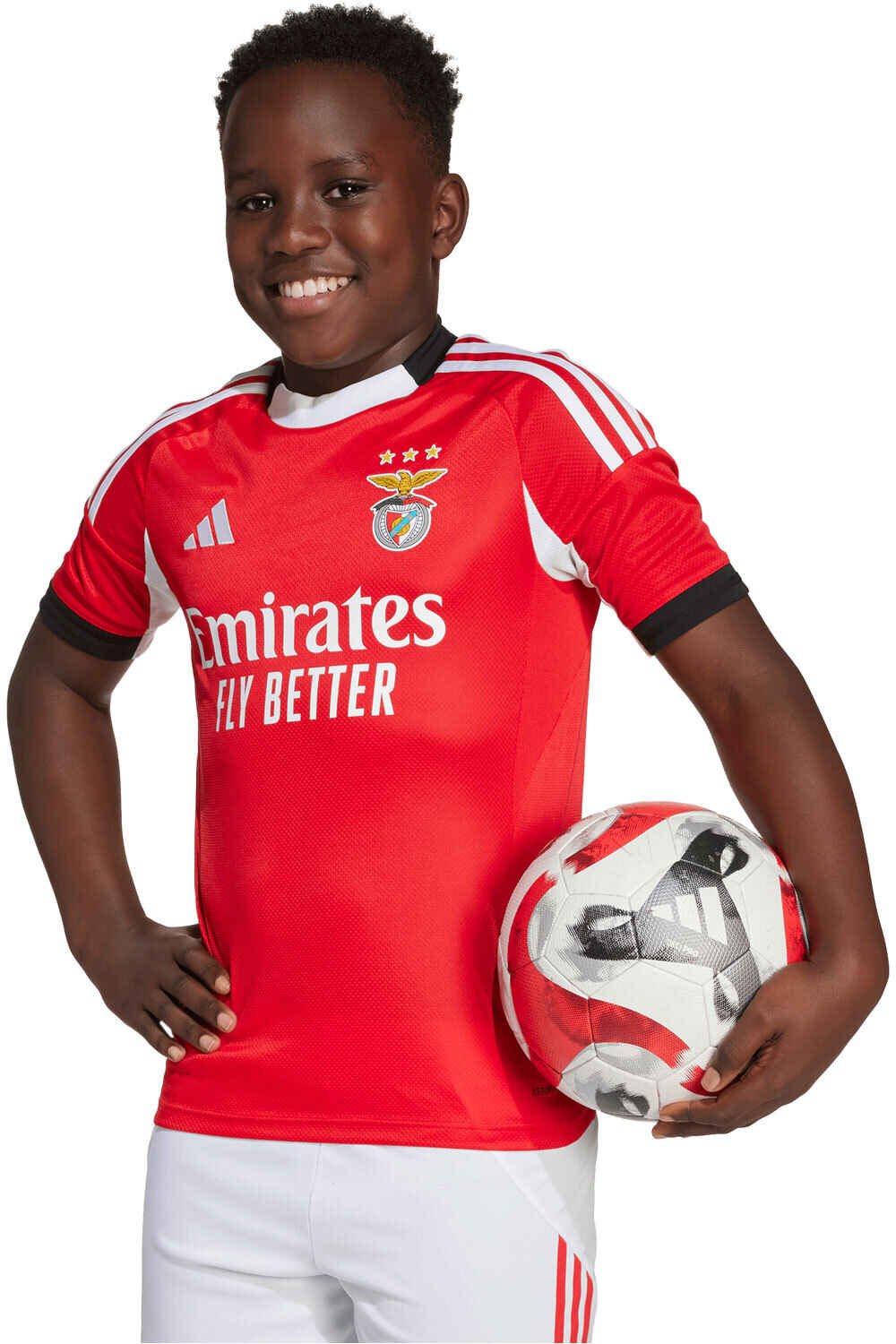 adidas camiseta de fútbol oficiales niño BENFICA 26 H JSY Y vista frontal