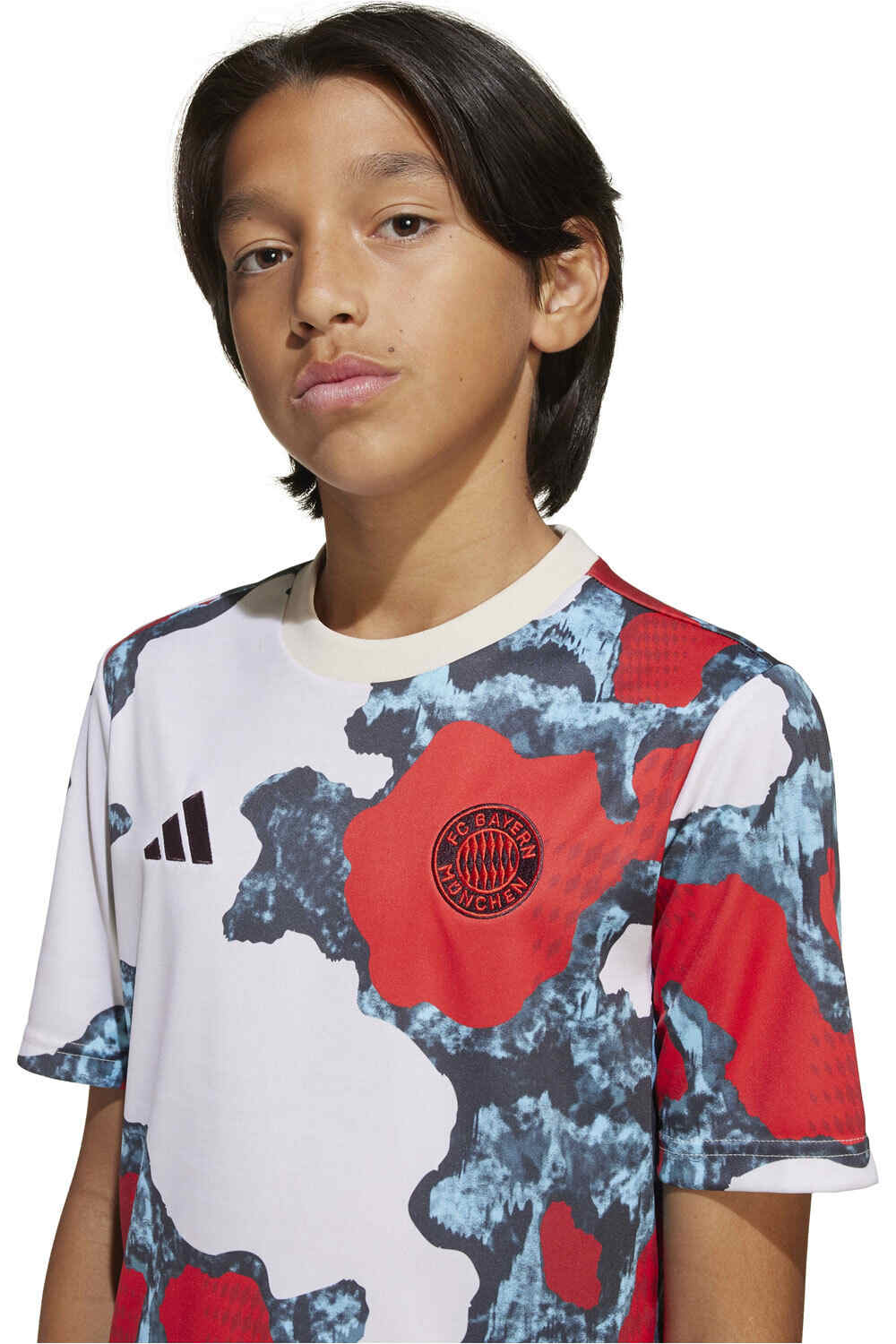 adidas camiseta de fútbol oficiales niño B.MUNICH 25 PRESHI Y vista detalle