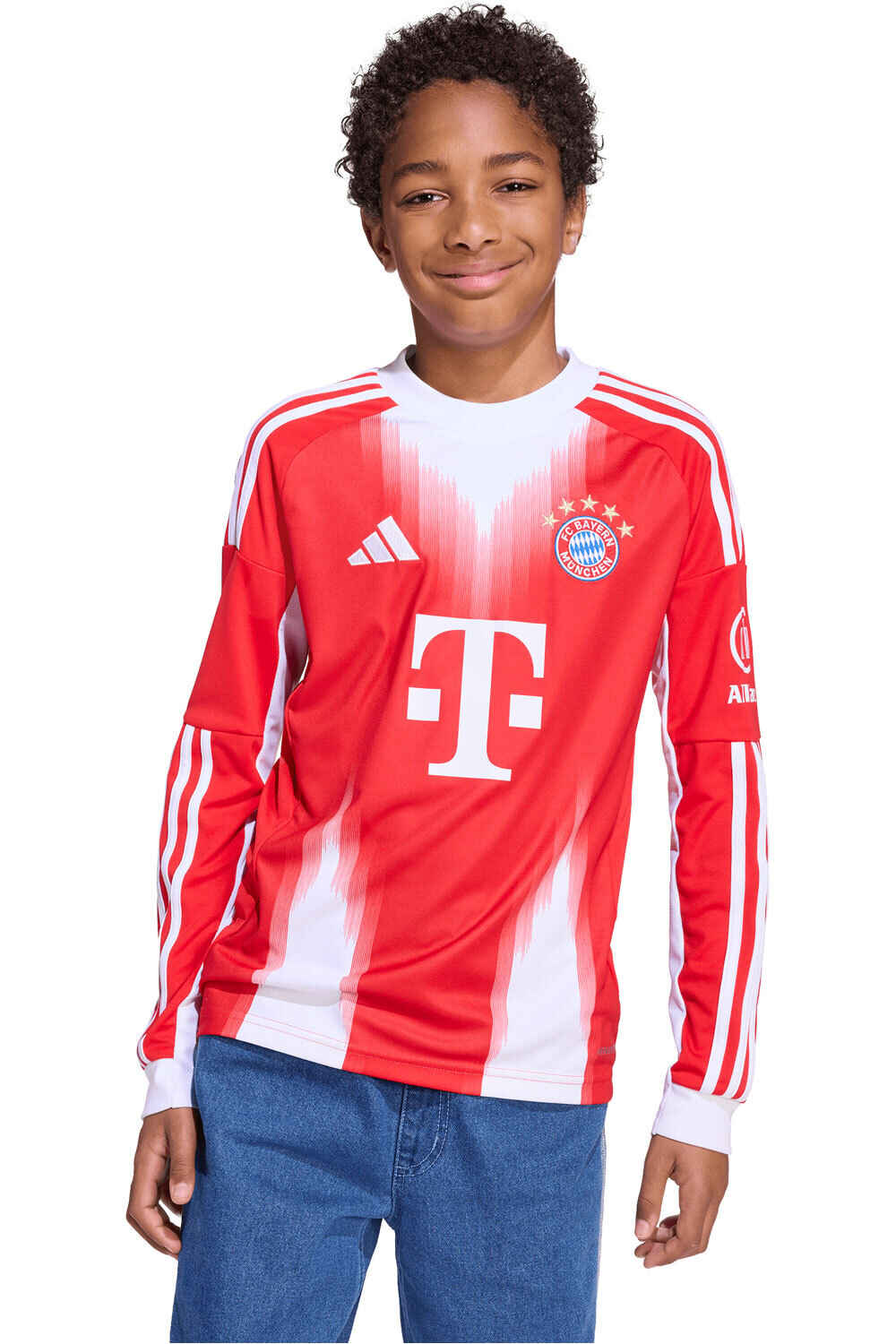 adidas camiseta de fútbol oficiales niño B.MUNICH 26 H JSY YL vista frontal