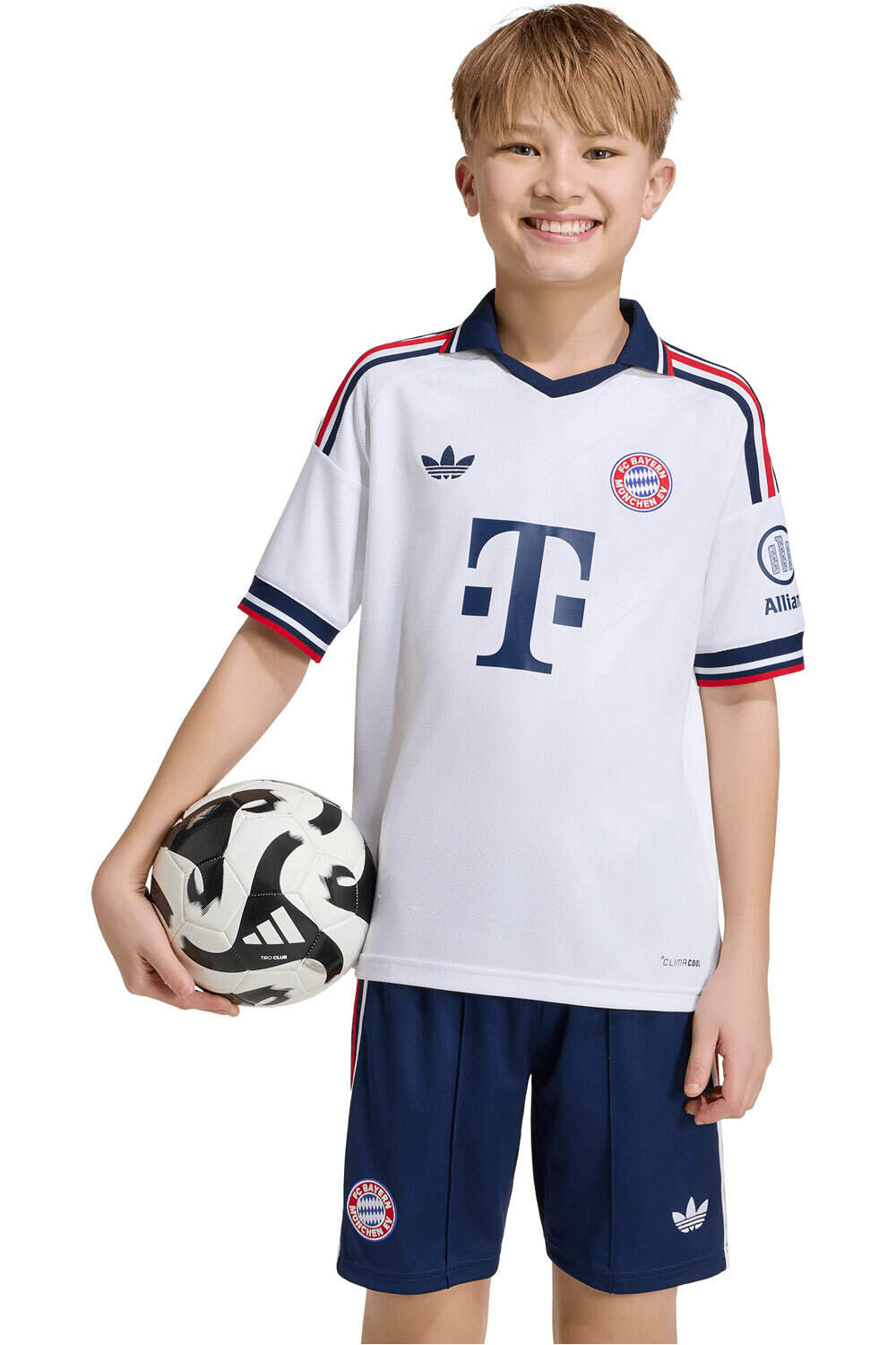 adidas camiseta de fútbol oficiales niño B.MUNICH 27 A JSY Y vista frontal
