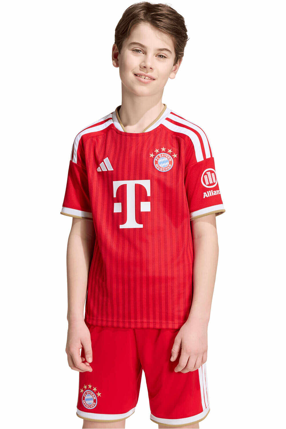 adidas camiseta de fútbol oficiales niño B.MUNICH 27 H JSY Y vista frontal