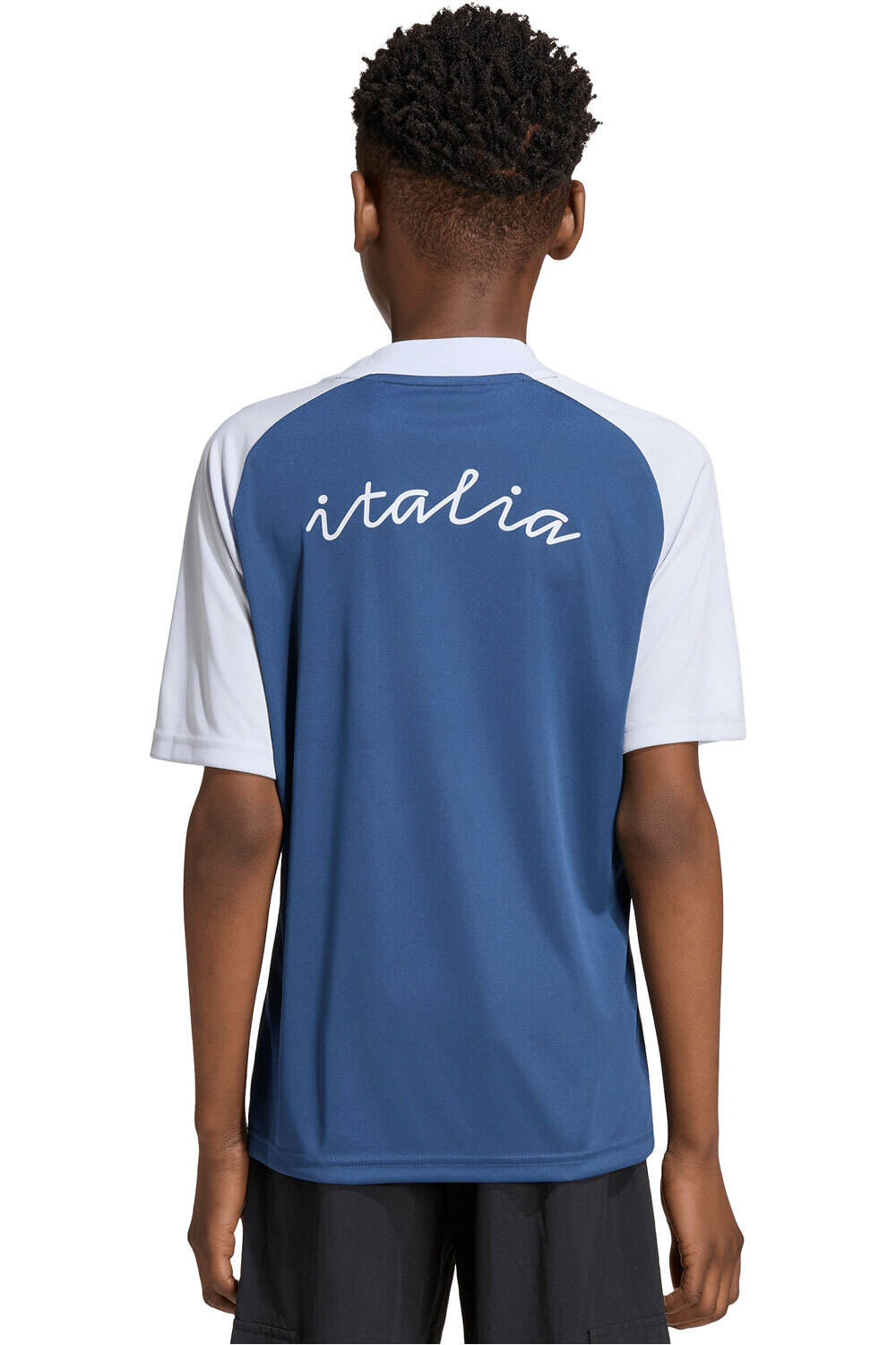 adidas camiseta de fútbol oficiales niño CALENTAMIENTO 2 EQUIPACIN ITALIA 26 vista trasera