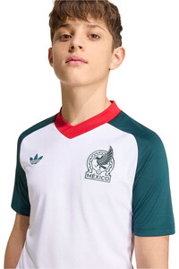 adidas camiseta de fútbol oficiales niño CALENTAMIENTO 2 EQUIPACION MEXICO 26 vista detalle