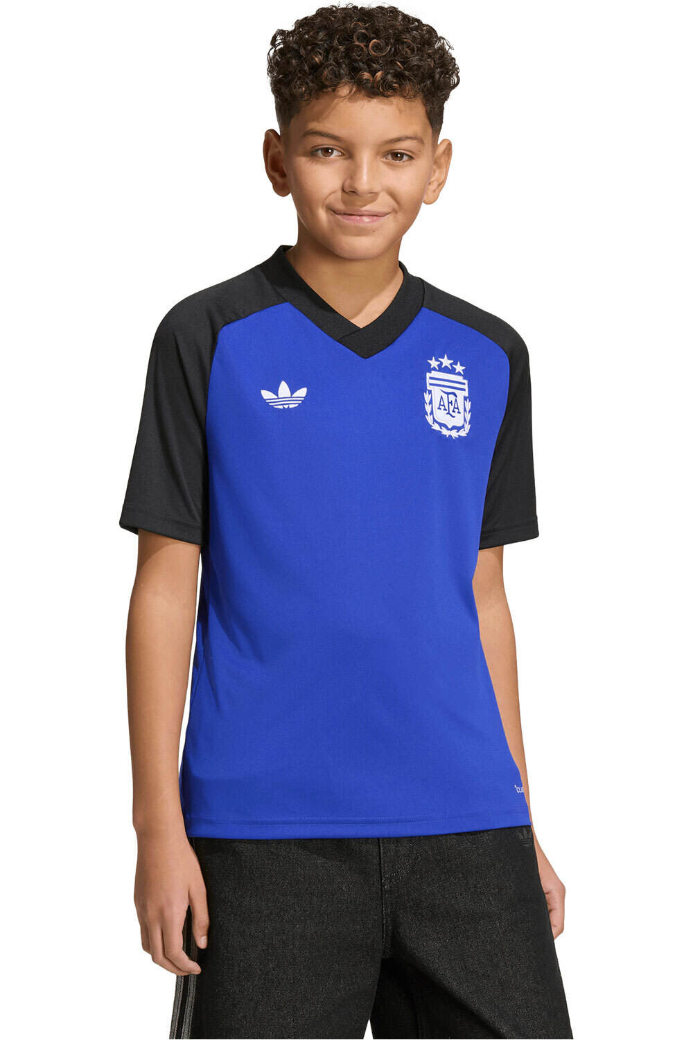 adidas camiseta de fútbol oficiales niño CALENTAMIENTO ARGENTINA26 2EQUIPACIN vista frontal