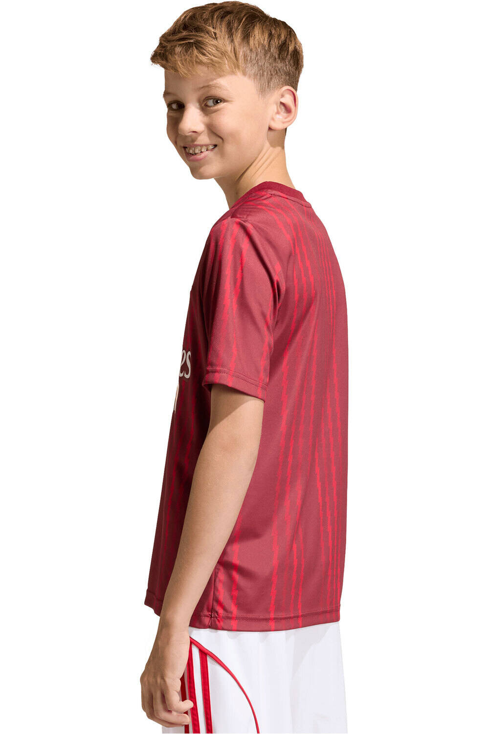 adidas camiseta de fútbol oficiales niño CALENTAMIENTO ARSENAL FC 26 vista trasera