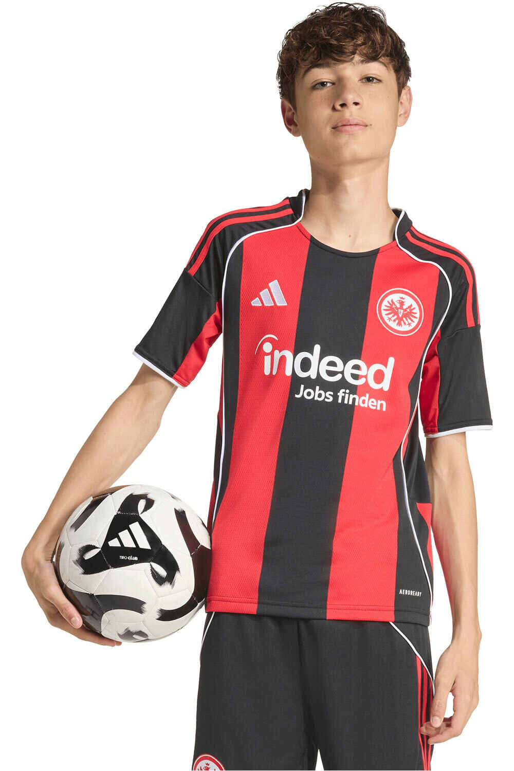 adidas camiseta de fútbol oficiales niño EINTRACHT.F 26 H JSY Y vista frontal