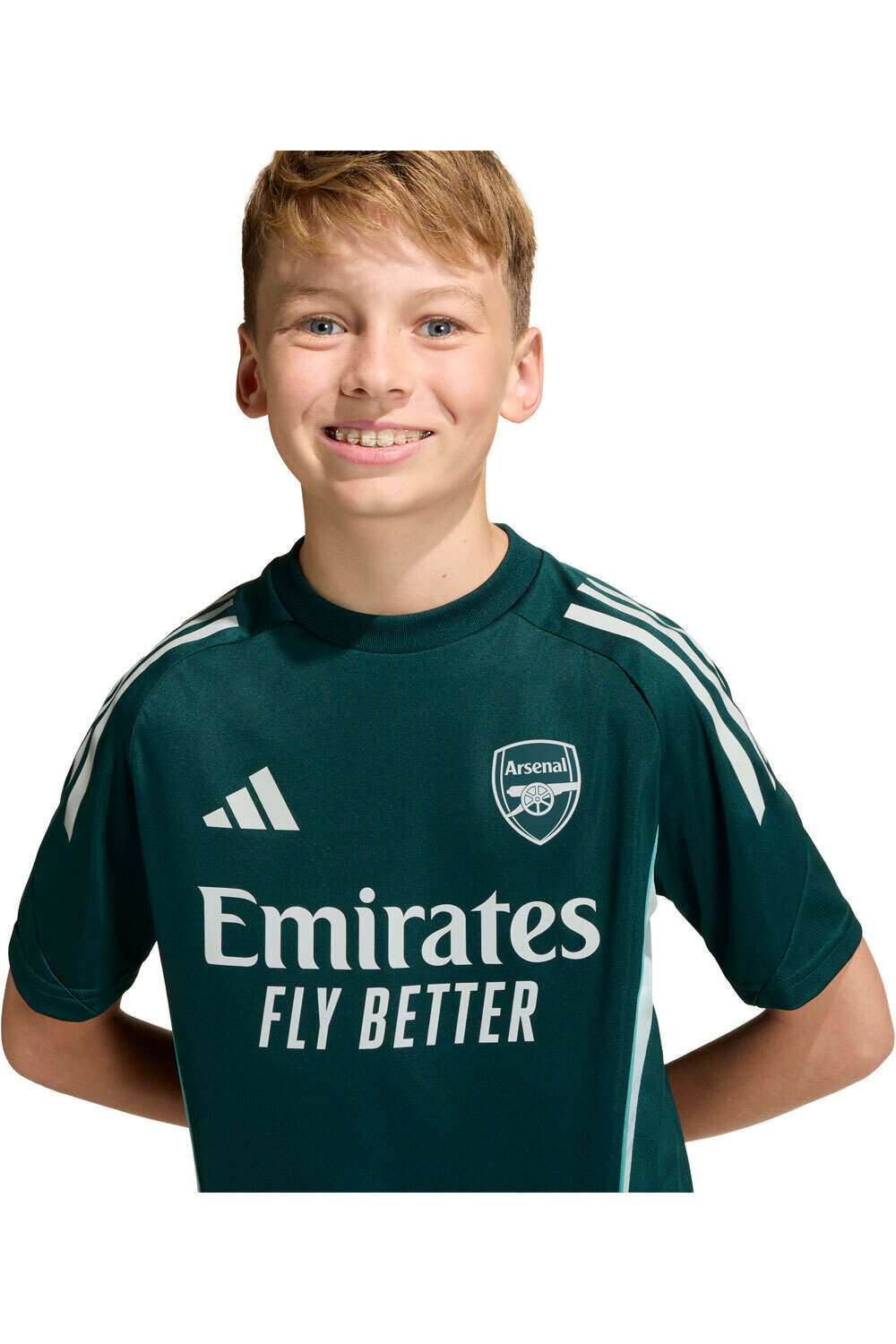 adidas camiseta de fútbol oficiales niño ENTRENO ARSENAL TIRO 25 COMPETITION vista detalle