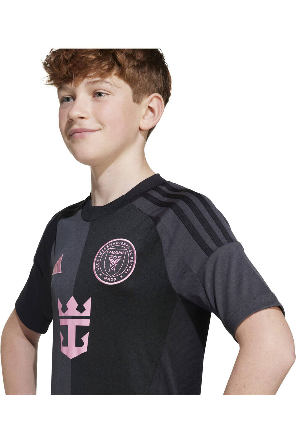 adidas camiseta de fútbol oficiales niño INTER MIAMI 25 A JSY Y vista detalle