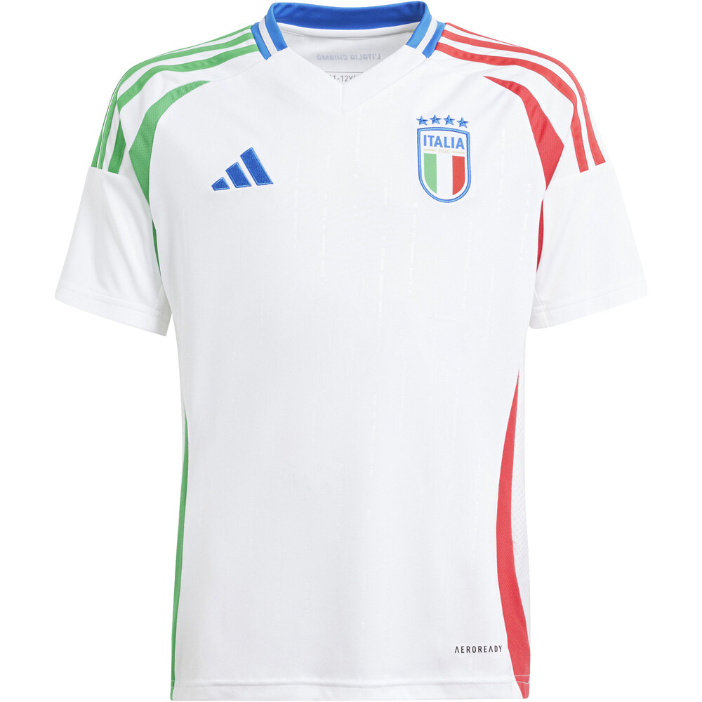 adidas camiseta de fútbol oficiales niño ITALIA 24 A JSY Y vista frontal