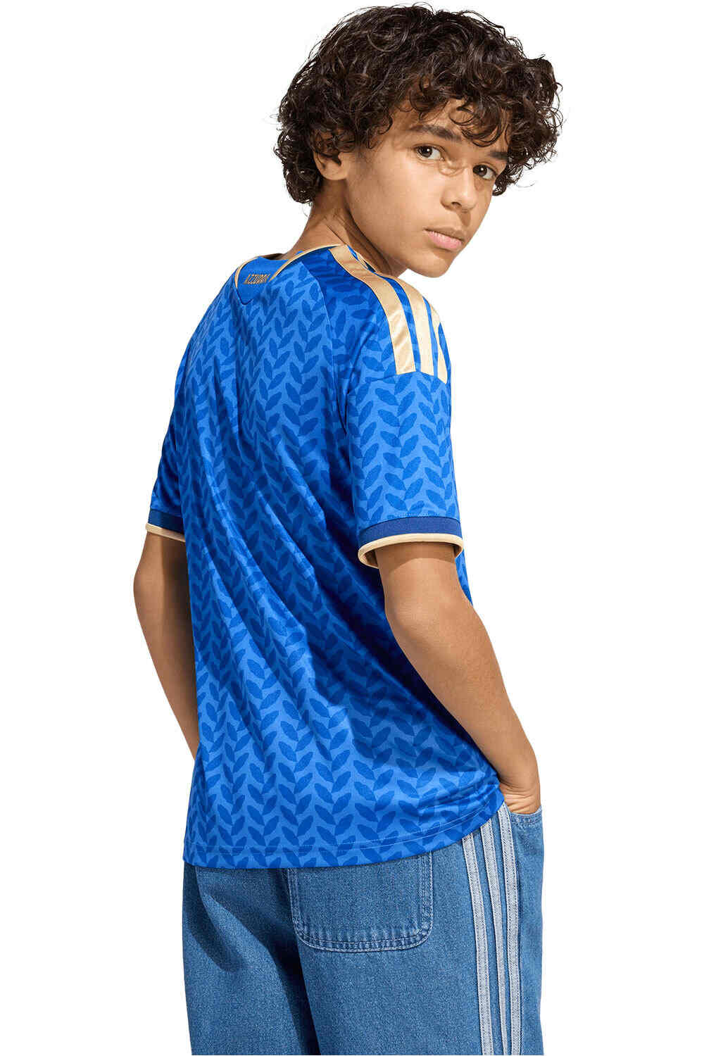 adidas camiseta de fútbol oficiales niño ITALIA 26 H JSY Y vista trasera