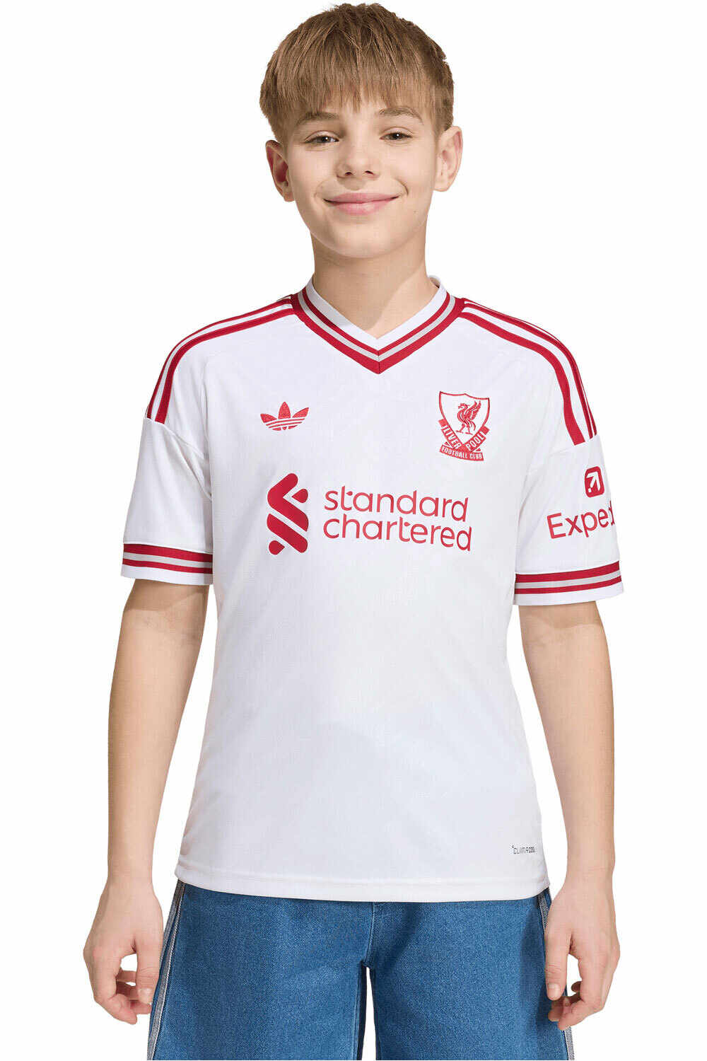 adidas camiseta de fútbol oficiales niño LIVERPOOL 27 A JSY Y vista frontal
