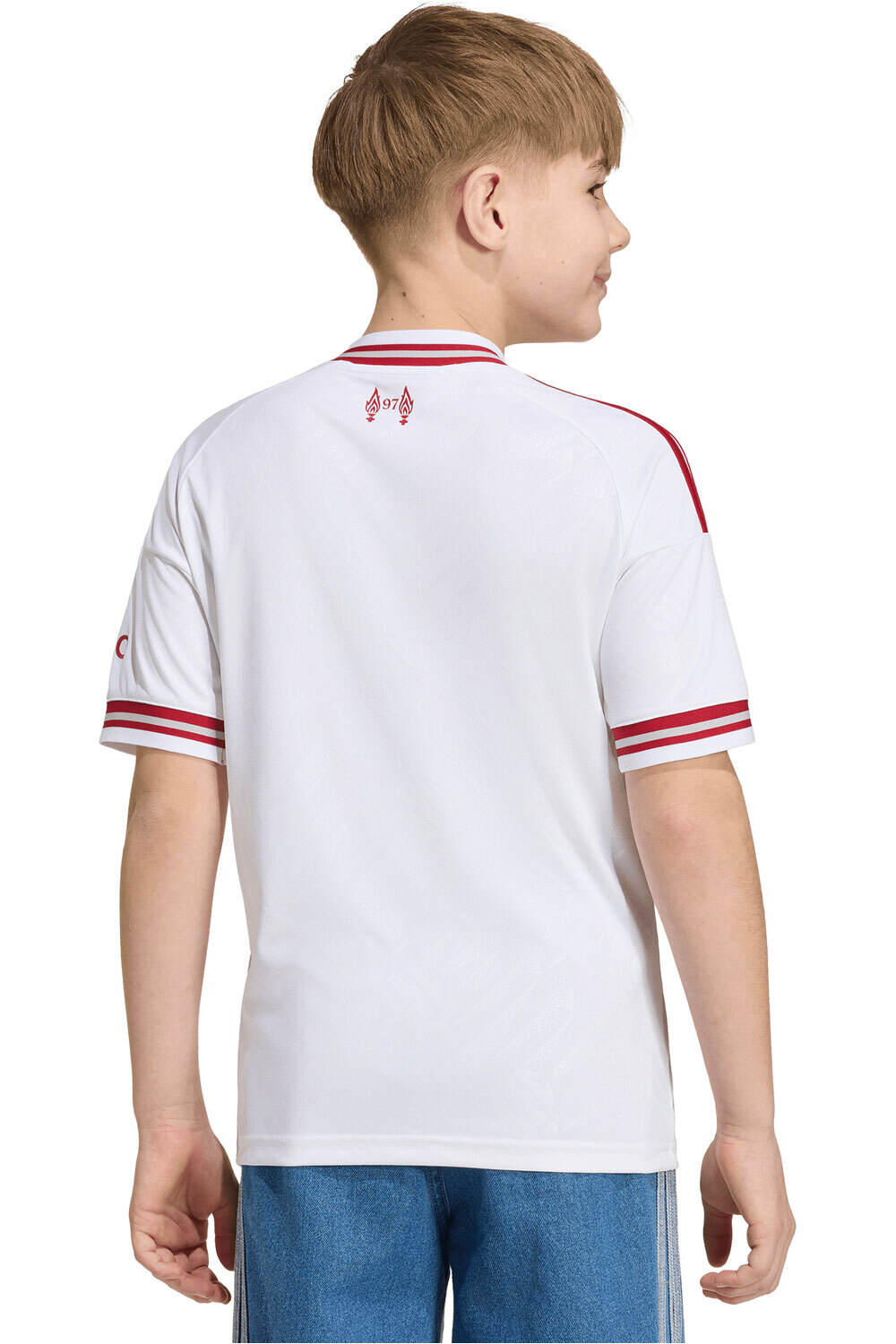 adidas camiseta de fútbol oficiales niño LIVERPOOL 27 A JSY Y vista trasera