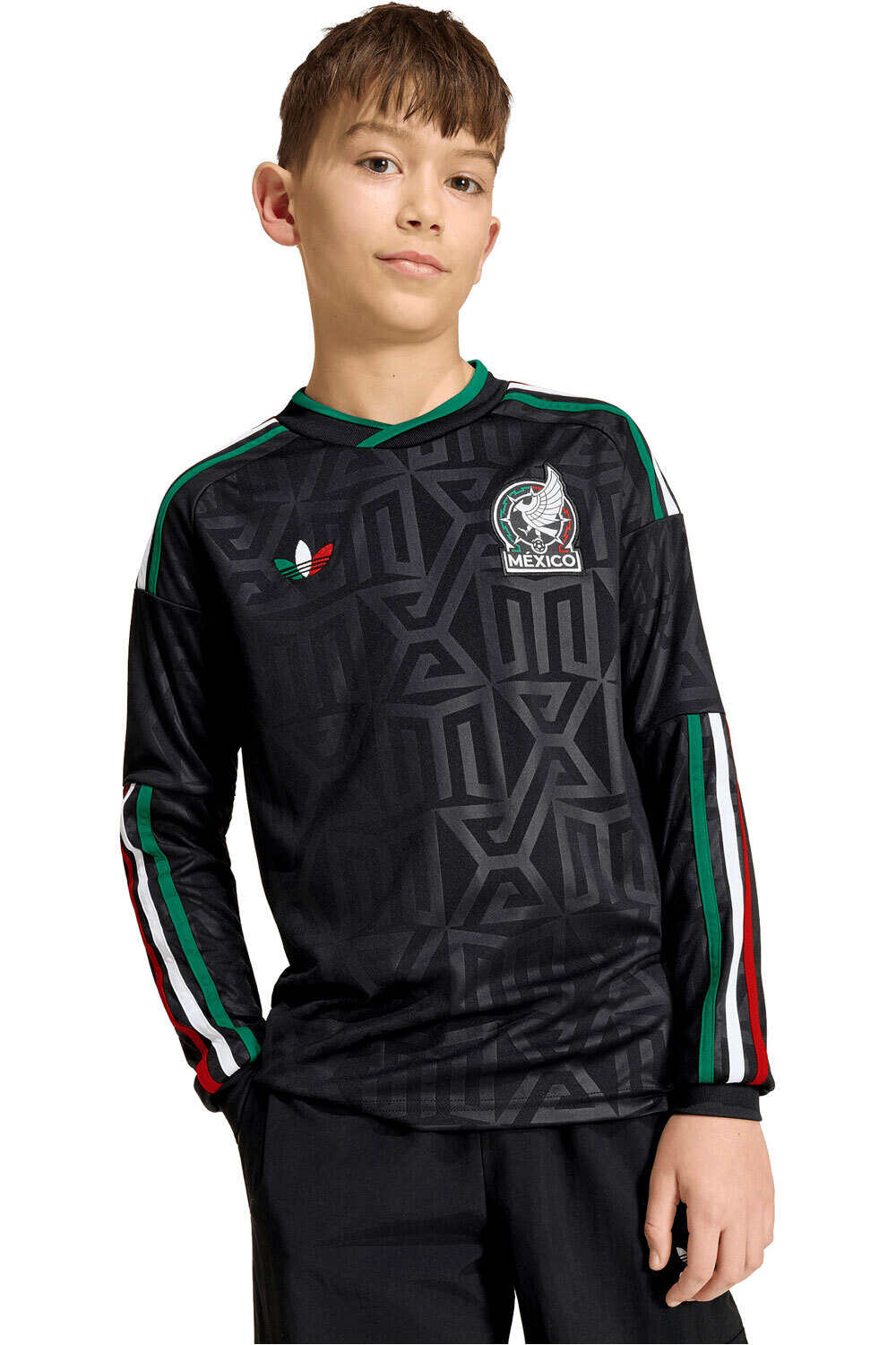 adidas camiseta de fútbol oficiales niño MAILLOT 3 EQUIPACION MEXICO 26 vista frontal