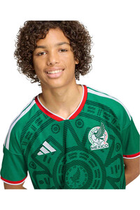 adidas camiseta de fútbol oficiales niño MEXICO 26 H JSY Y vista detalle