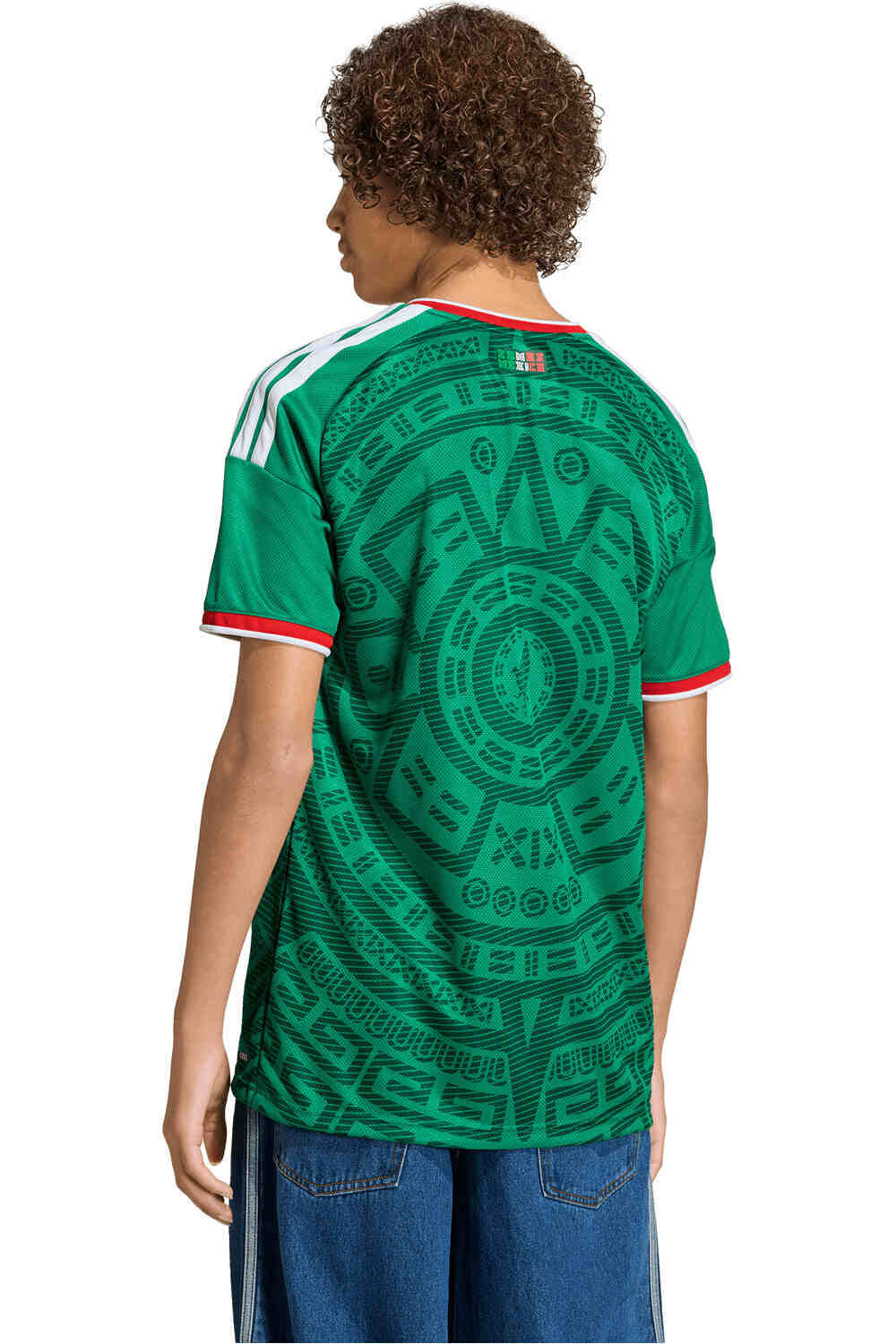 adidas camiseta de fútbol oficiales niño MEXICO 26 H JSY Y vista trasera