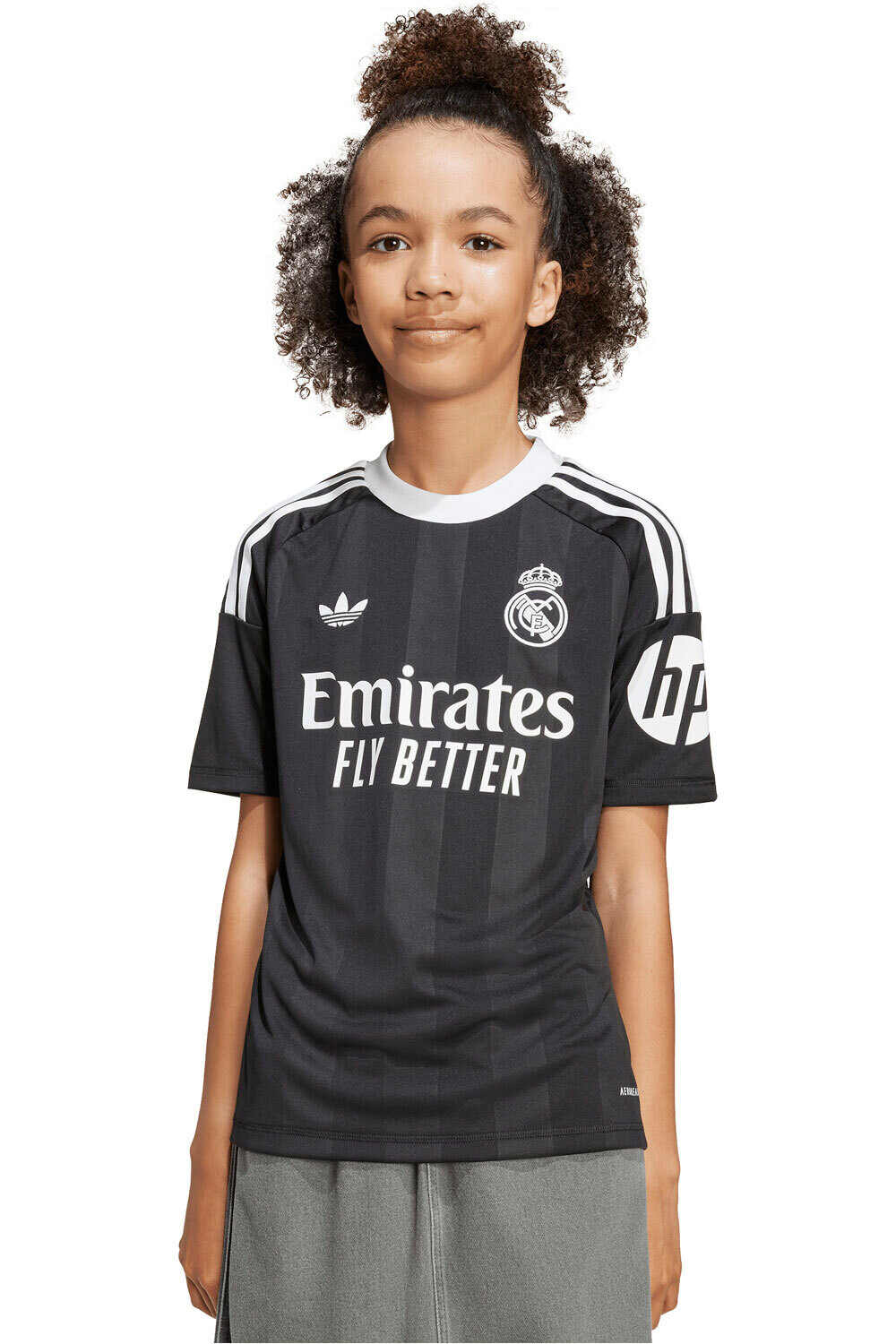 adidas camiseta de fútbol oficiales niño R.MADRID 26 3 GK JSY Y vista frontal