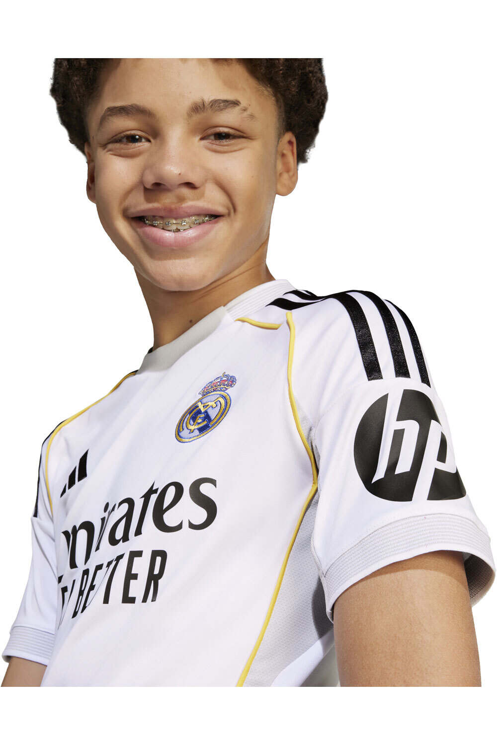adidas camiseta de fútbol oficiales niño R.MADRID 26 H JSY Y vista detalle
