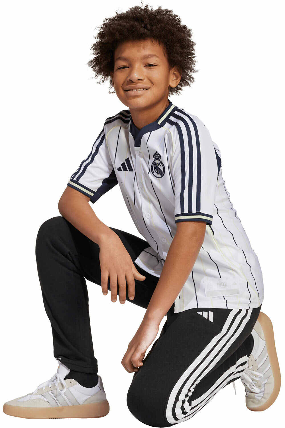 adidas camiseta de fútbol oficiales niño R.MADRID 26 US SHIRTY vista detalle