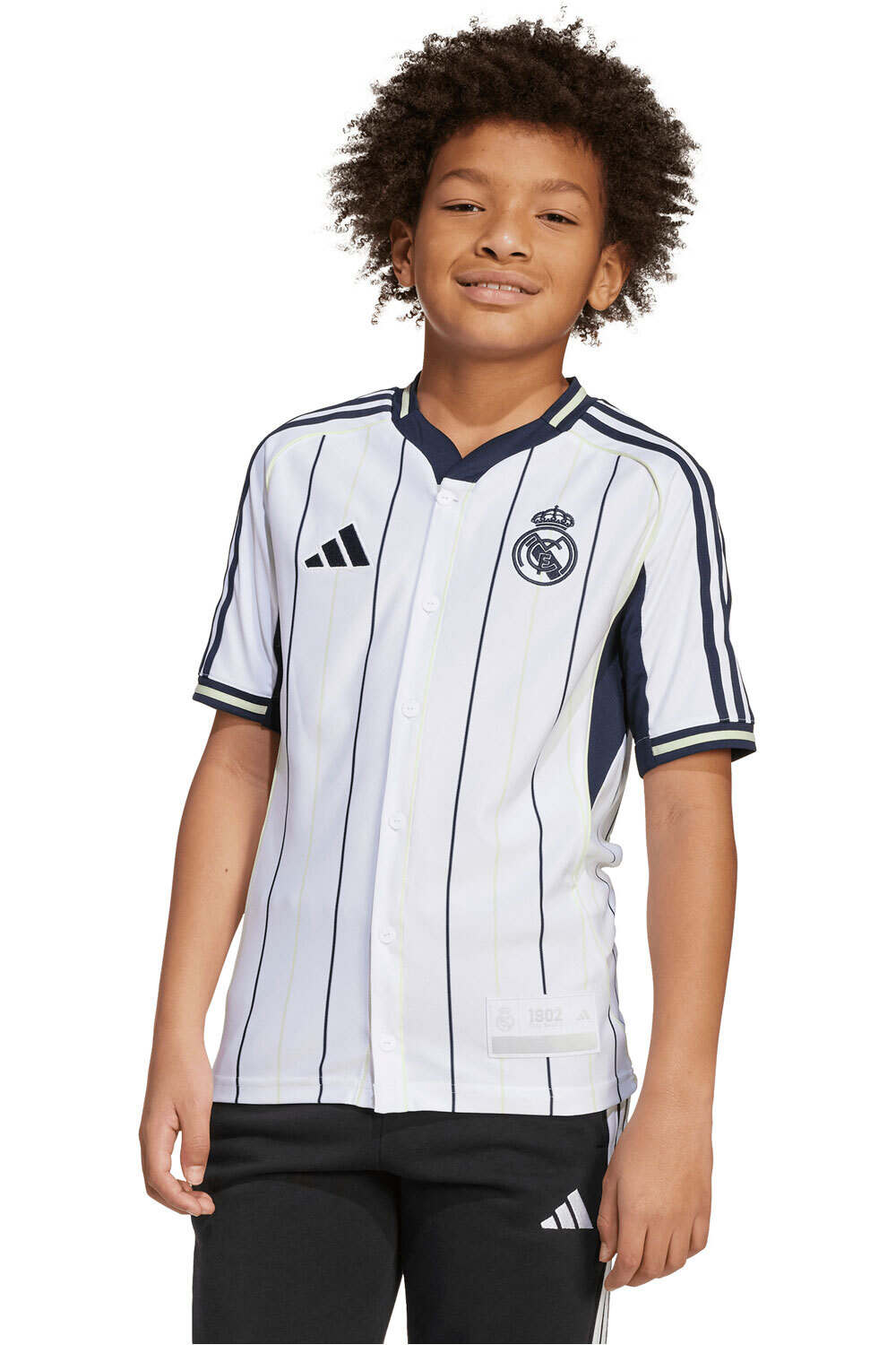 adidas camiseta de fútbol oficiales niño R.MADRID 26 US SHIRTY vista frontal
