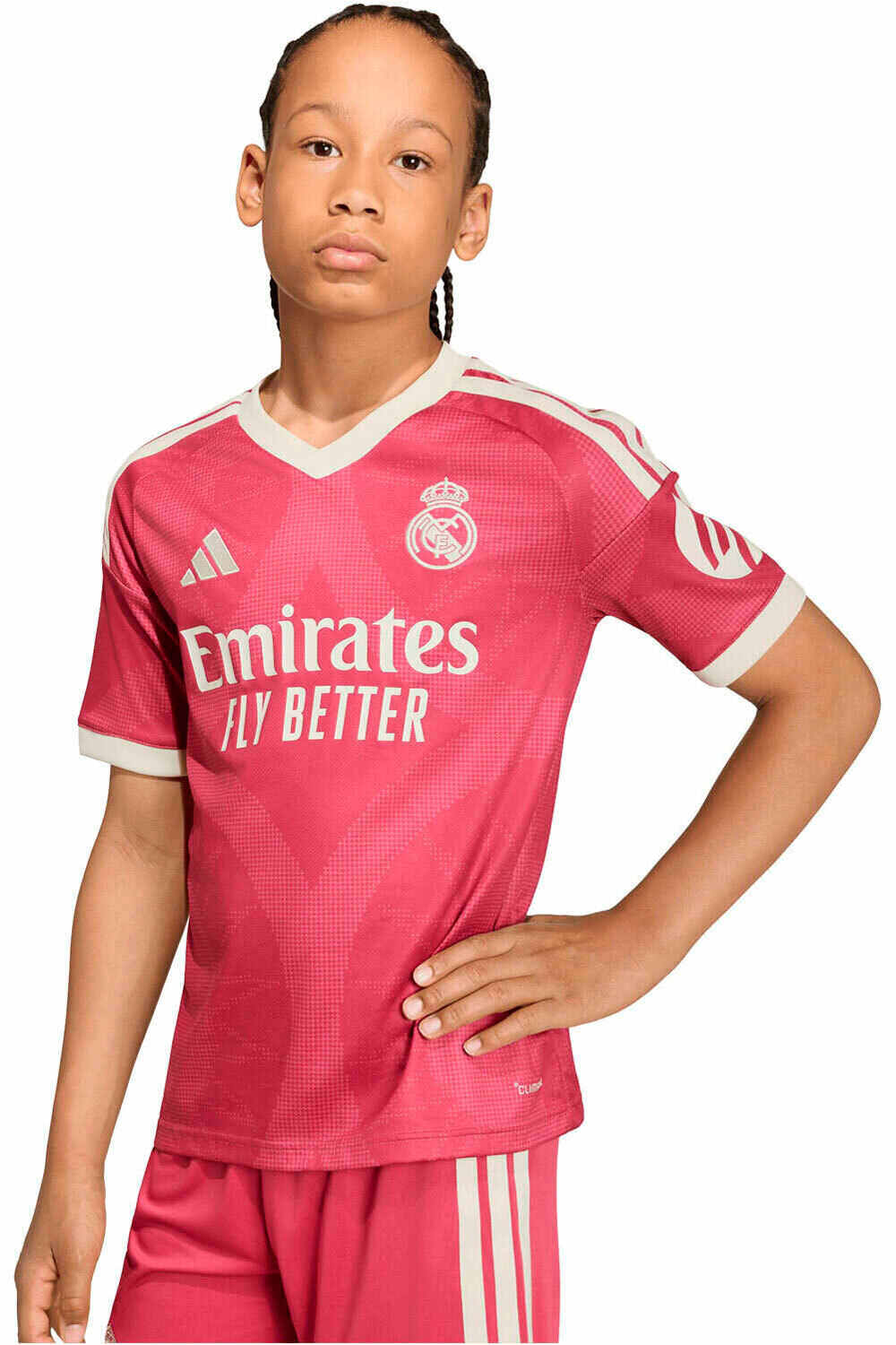 adidas camiseta de fútbol oficiales niño R.MADRID 27 3 JSY Y vista frontal