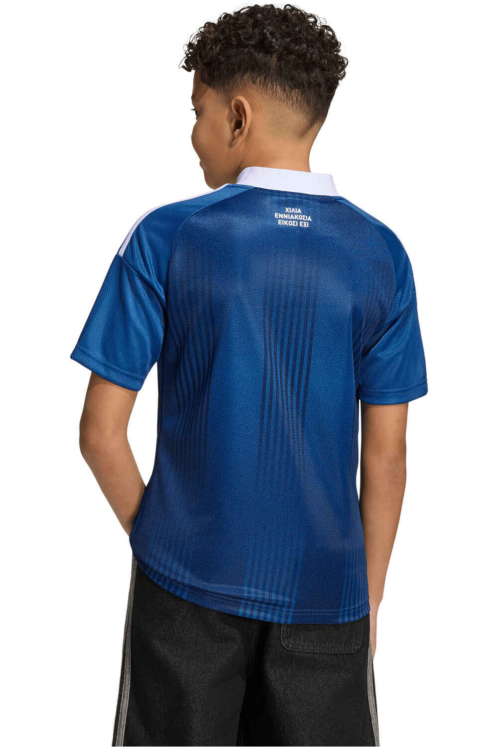 adidas camiseta de fútbol oficiales niño SEGUNDA EQUIPACIN GRECIA 26 INFANTIL vista trasera