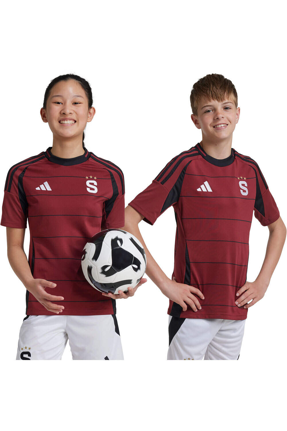 adidas camiseta de fútbol oficiales niño SPARTA PRAGA 26 H JSY Y vista frontal