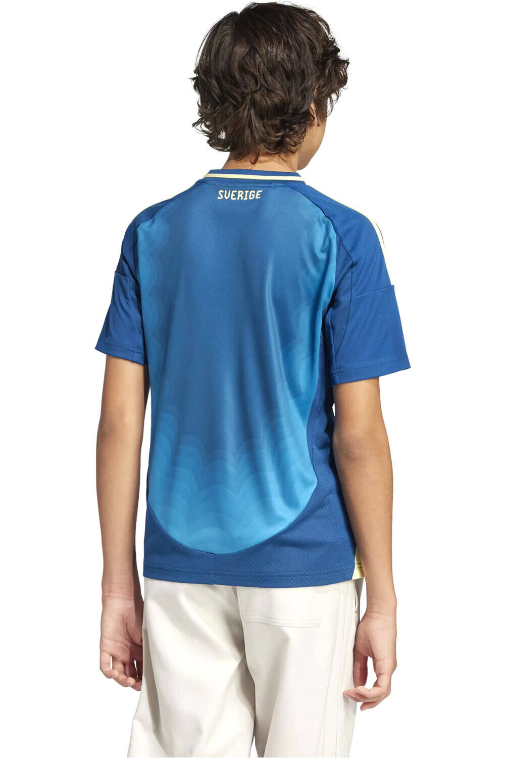 adidas camiseta de fútbol oficiales niño SUECIA 25 A JSY Y vista trasera