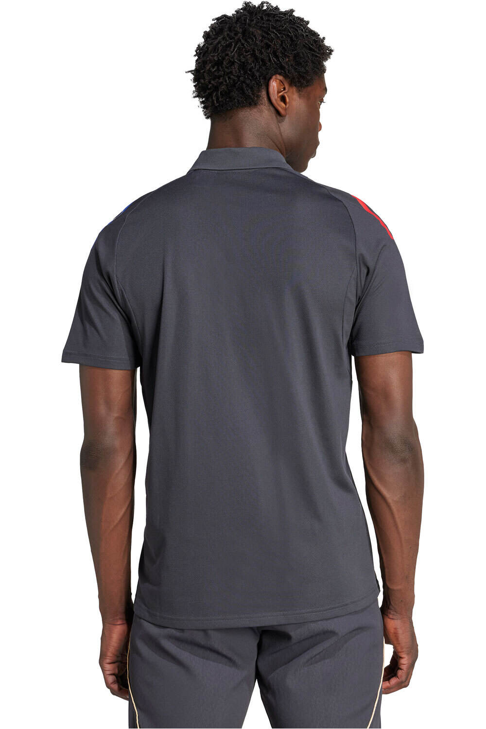 adidas camiseta de fútbol oficiales OLYMPIQUE DE LYON TIRO25 COMPETITION vista trasera