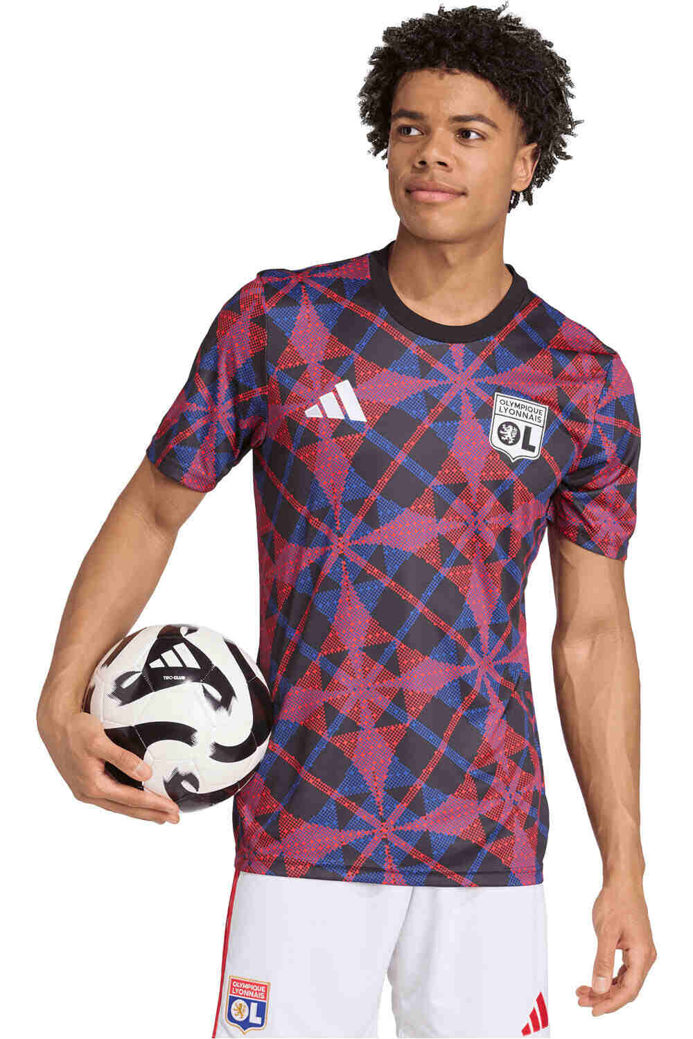adidas camiseta de fútbol oficiales O.LYON 26 PRESHI vista frontal