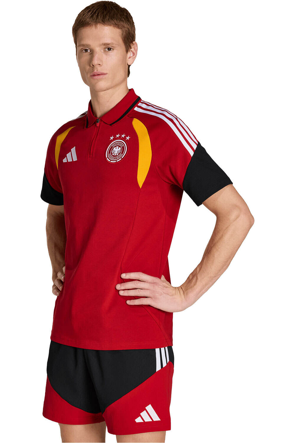 adidas camiseta de fútbol oficiales POLO ALEMANIA 26 TIRO vista frontal