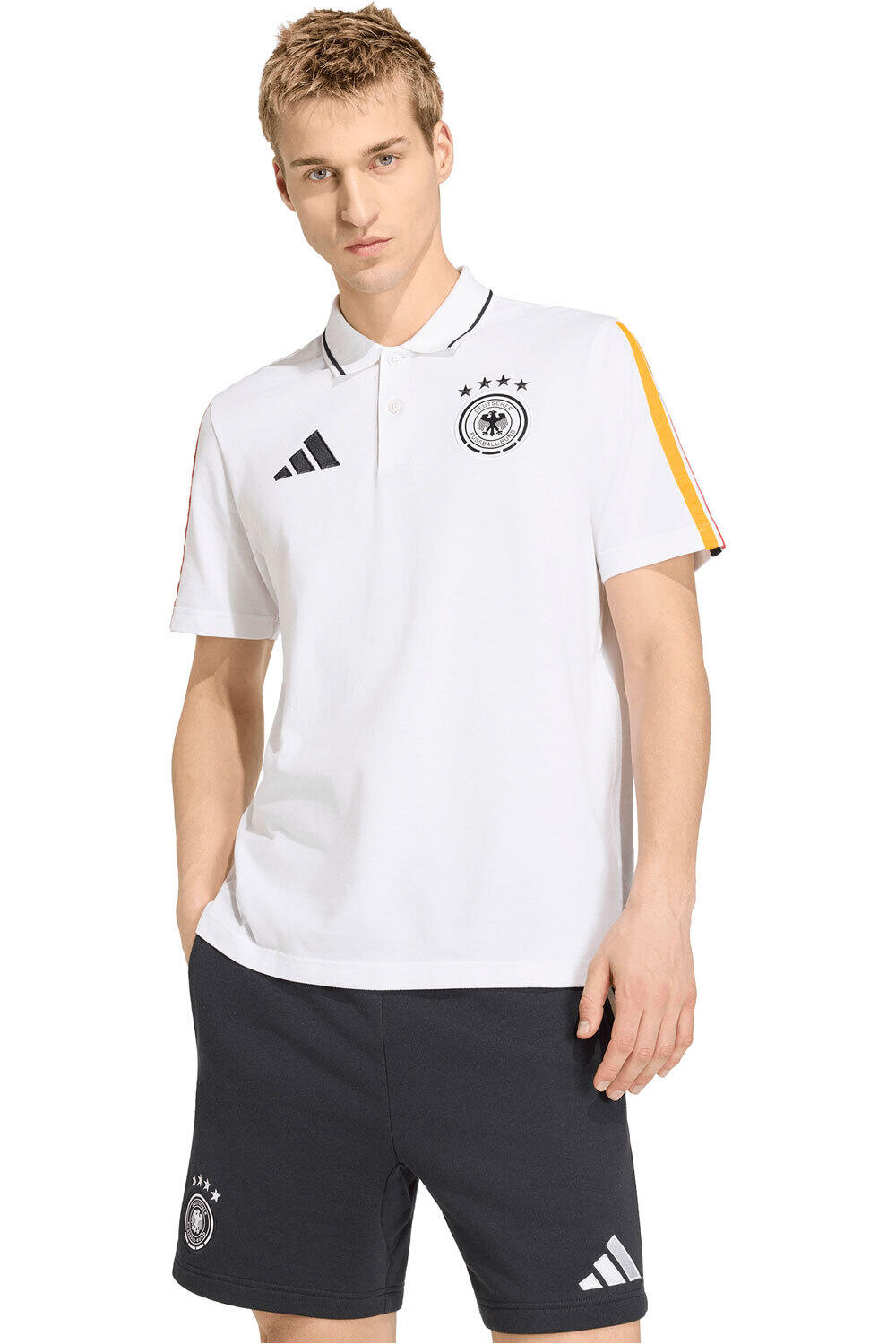 adidas camiseta de fútbol oficiales POLO ALEMANIA DNA vista frontal