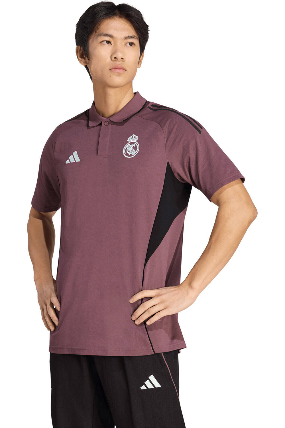 adidas camiseta de fútbol oficiales POLO REAL MADRID TIRO 25 COMPETITION vista frontal