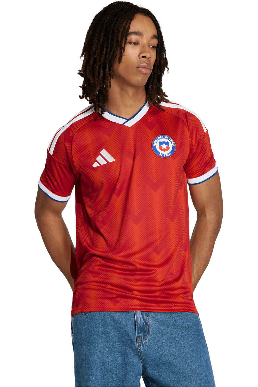 adidas camiseta de fútbol oficiales PRIMERA EQUIPACIN CHILE 26 vista frontal