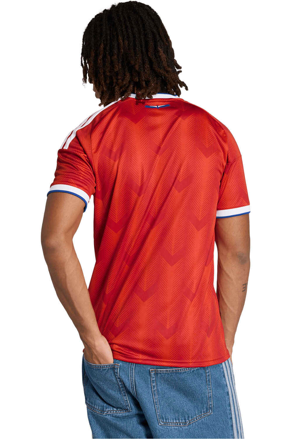 adidas camiseta de fútbol oficiales PRIMERA EQUIPACIN CHILE 26 vista trasera