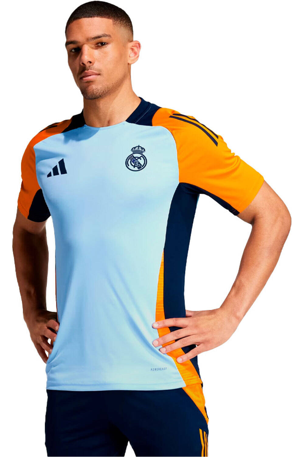 adidas camiseta de fútbol oficiales R. MADRID 25 TR JSY AZNA vista frontal