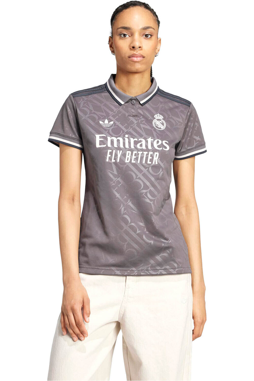 adidas camiseta de fútbol oficiales R.MADRID 25  3 JSY W vista frontal