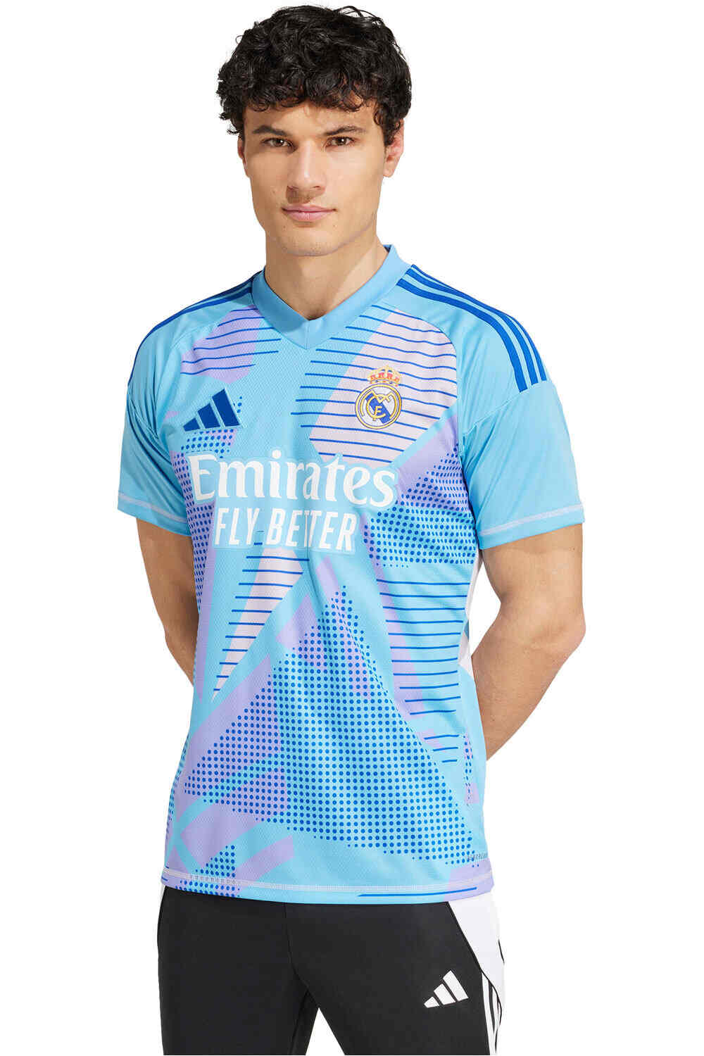 adidas camiseta de fútbol oficiales R.MADRID 25 H GK JSY vista frontal
