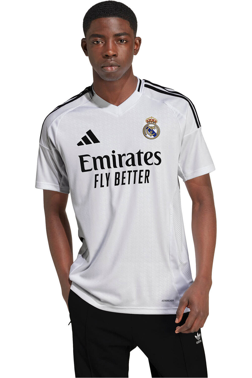 adidas camiseta de fútbol oficiales R.MADRID 25 H JSY BL vista frontal
