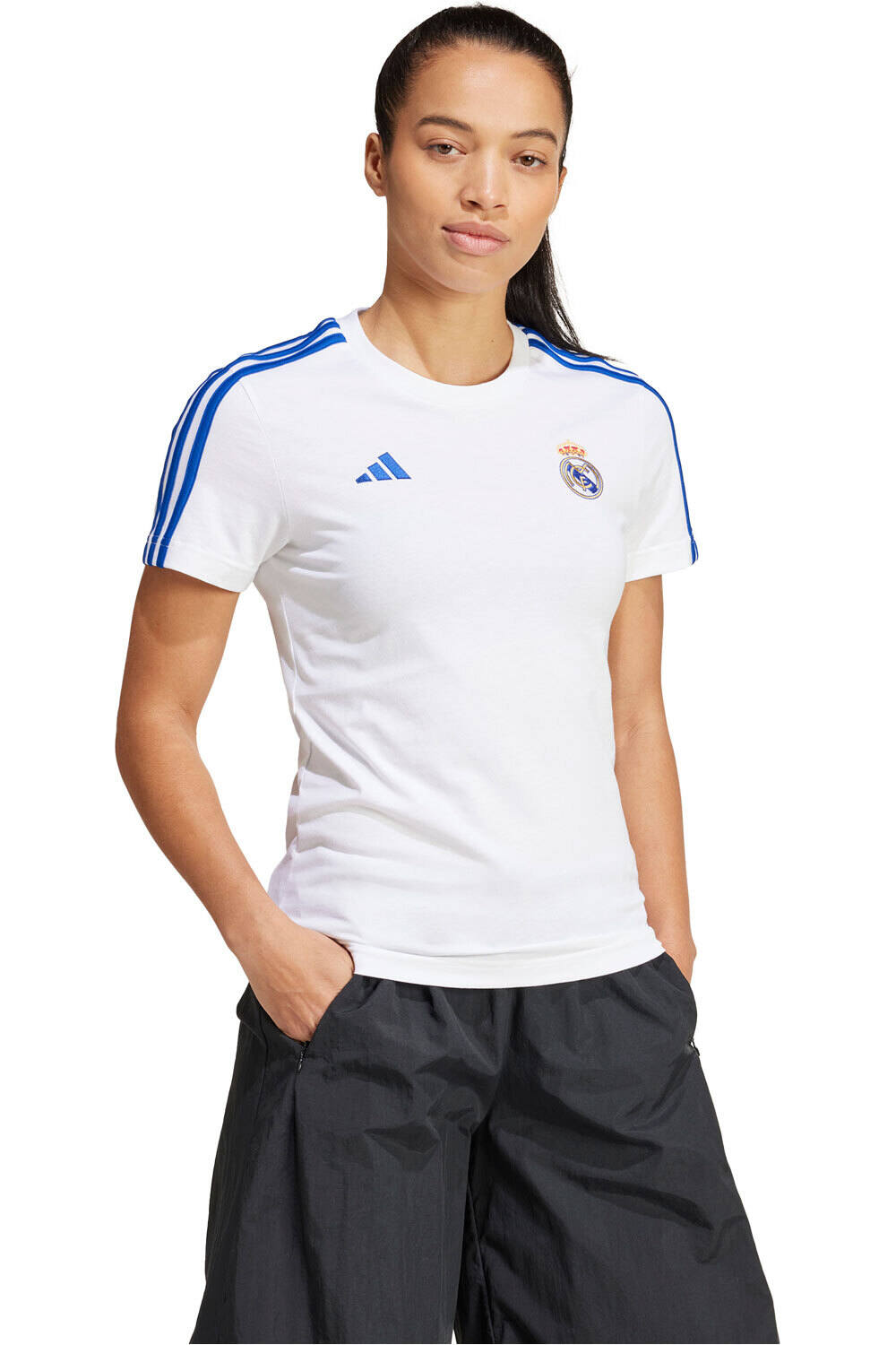 adidas camiseta de fútbol oficiales R.MADRID 26 WMN 3S TEE vista detalle